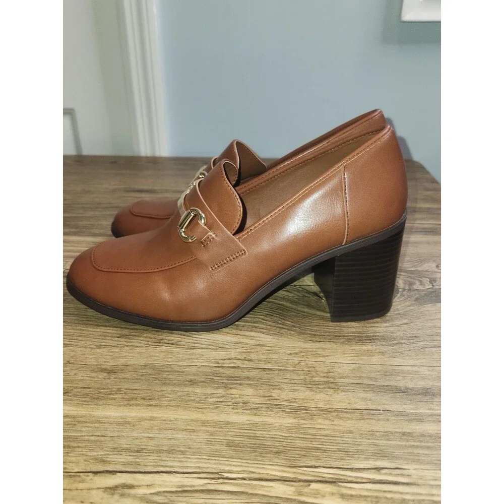 Lauren Blakwell "Neil Cognac Pumps Women's Size 10 Medium - Picture 12 of 16